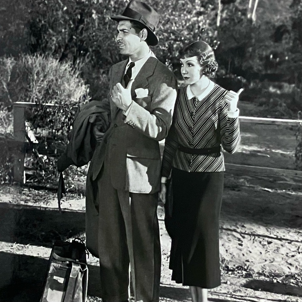 Vintage IT HAPPENED ONE NIGHT 8x10 Press Photo / CLARK GABLE, Claudette Colbert